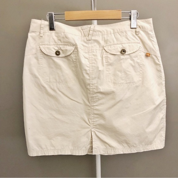 Black Mountain Cream Beige Earthy Minimalist A Line Mini Skirt. - Picture 2 of 16